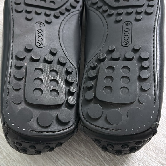ECCO Men’s Hybrid Black Leather Moccasin Slip On Driving Loafer size EU 46